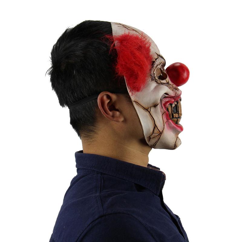 TOF-Mặt Nạ Cao Su Toàn Mặt, Chú Hề Đáng Sợ, Trang Phục Halloween, Ác Quỷ, Đáng Sợ, Tiệc Tùng, Đạo Cụ Kinh Dị 3