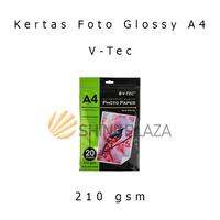 Gambar Glossy Photo Paper A4 210gr V-Tec GPP-9110A - Kertas Foto VTec 210 gsm dari Shine Plaza Kota Bandung 1 Tokopedia