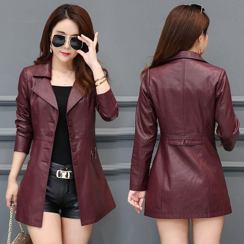 Áo Khoác Da Xuân Thu, Mới​ Nữ Jacket 2