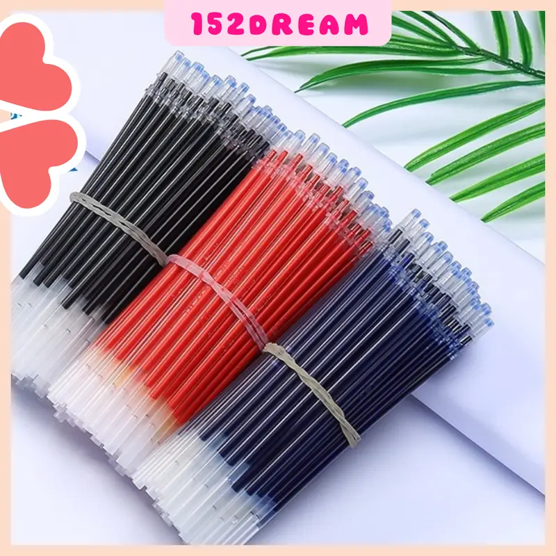 Combo 20 ruột bút ngòi bút mực gel ngòi 0.5mm chất lượng cao cấp màu đen đỏ xanh 7