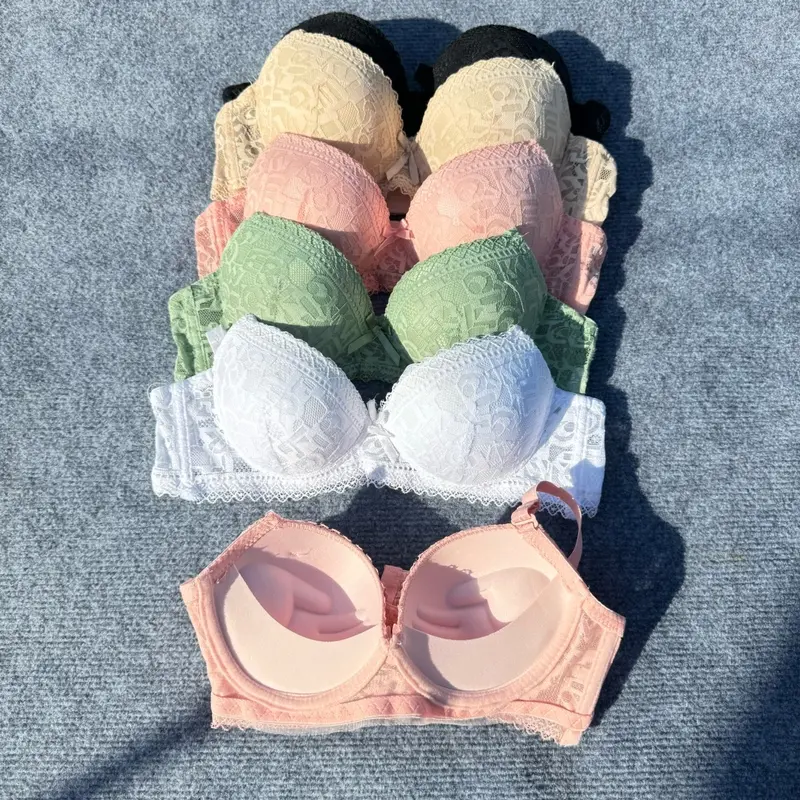 [4] [FORM NHỎ-QUẢ NHỎ-CẨN TĂNG SIZE] COMBO 3 ÁO Lót Nữ Ren - Không Gọng Mút Mềm Mỏng 2.5CM   Women Bra Cup Quai 1