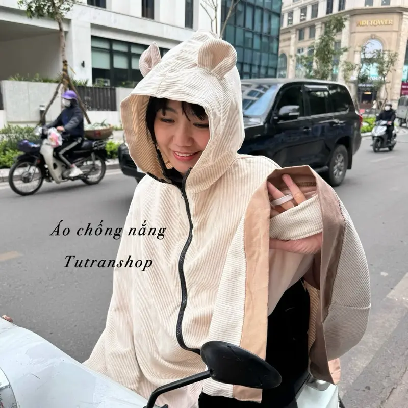 Áo Choàng Chống Nắng Nhung Tăm - Siu Dầy Tutranshop 8