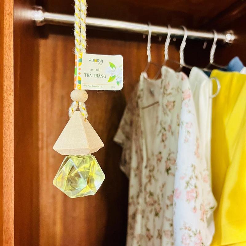 Tinh dầu Sả Chanh treo thơm  ô tô ABURA [DẦU THƠM GIÁ TỐT] tinh dầu chanh sả treo đuổi muỗi lọc không khí  hơi Nội Thất hương xịt xe oto
