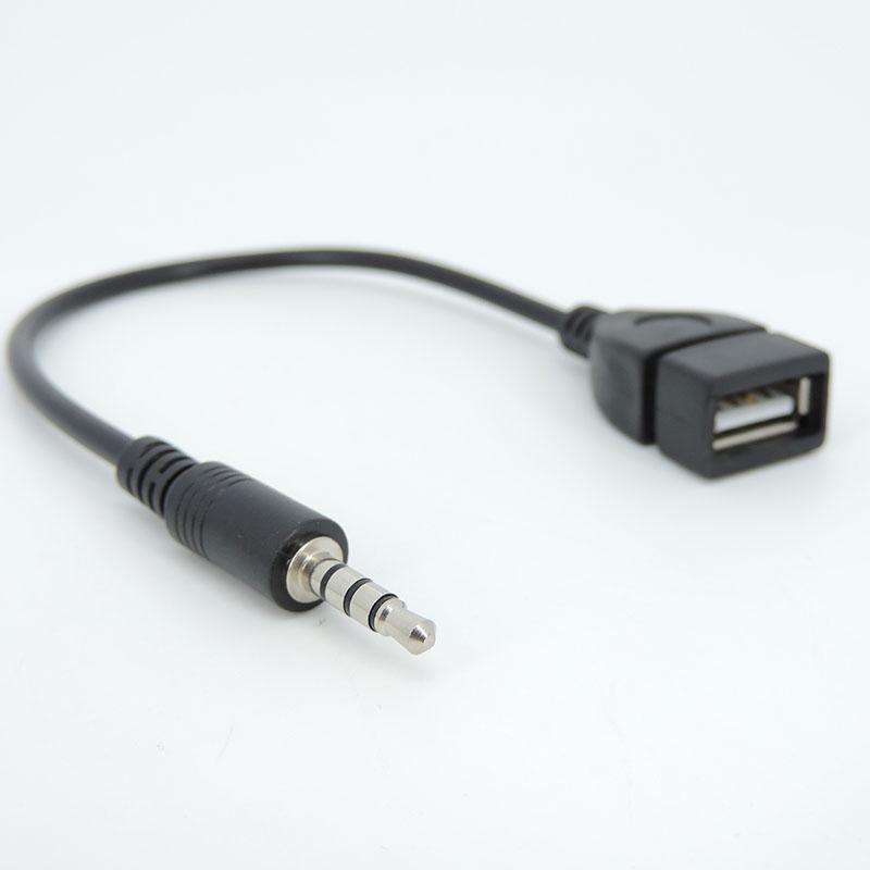 Product Introduction of 20cm Aux Audio converter 3.5mm male Cable To USB female male connector Usb Cable Adapter wire cord  SGB2 32