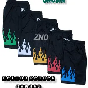 CELANA PENDEK MOTIF API DEWASA DAN ANAK | CELANA PENDEK VIRAL Cowok Santai Harian Sablon Shorts