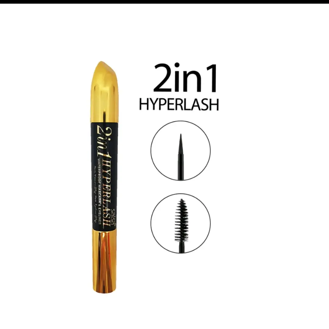 SALSA 2in1 HYPERLASH WATERPROOF MASCARA & EYELINER Maskara