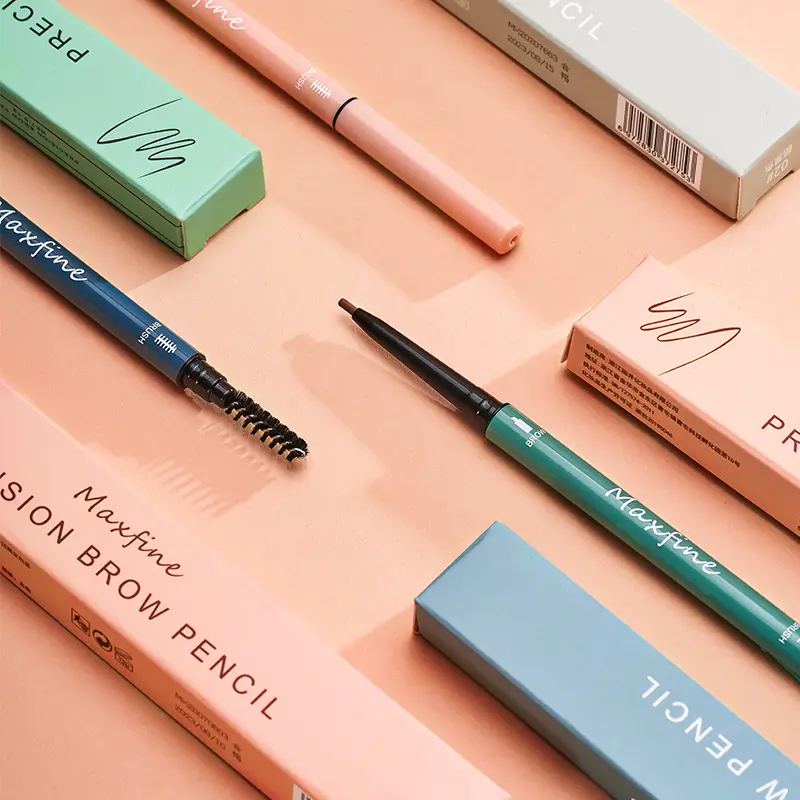 Maxfine Morandi Double Head Extremely Thin Eyebrow Pencil Cosmetics Eyebrow Pencil Waterproof Not Smudge Beauty