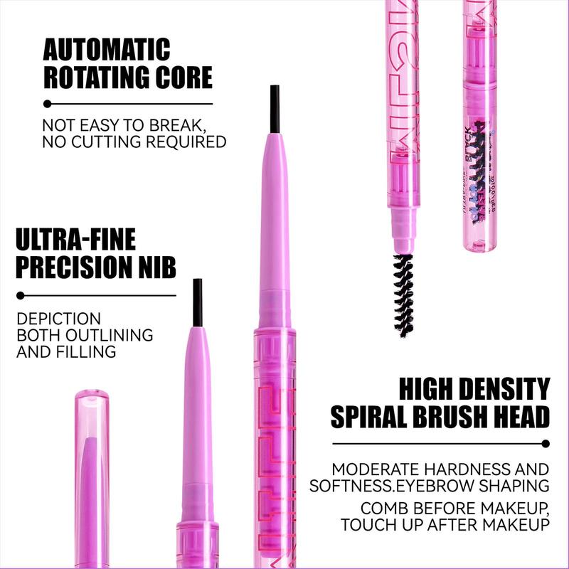 Product Introduction of Waterproof Eyebrow Pencil with Brush, 1 Count Long Lasting Eyebrow Pencil, Eye Brow Makeup Tool, Makeup Accessories for Women 2