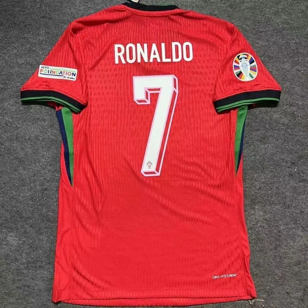 Euro 2024 Portugal home jersey c Luo Yin adult children set match training team custom