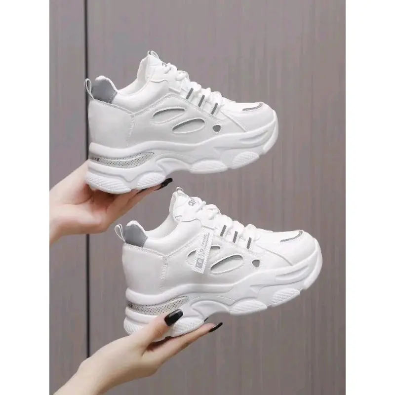 Giày thể thao da độn đế khí siêu nhẹ 8p chuẩn Sneaker Sport Tập Thể Dục 2