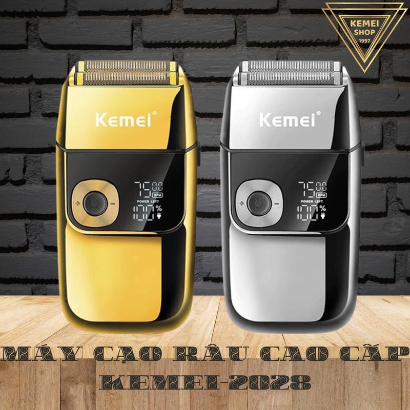 Máy cạo râu thông minh cao cấp Kemei 2028 cạo vét chân tóc cạo trọc trơn bóng