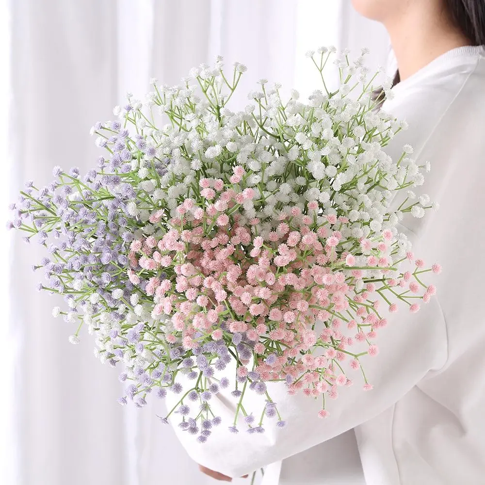 1 Pc 108 head Artificial Fake Baby's Breath Gypsophila Silk Flowers Bouquet Home Wedding Decor