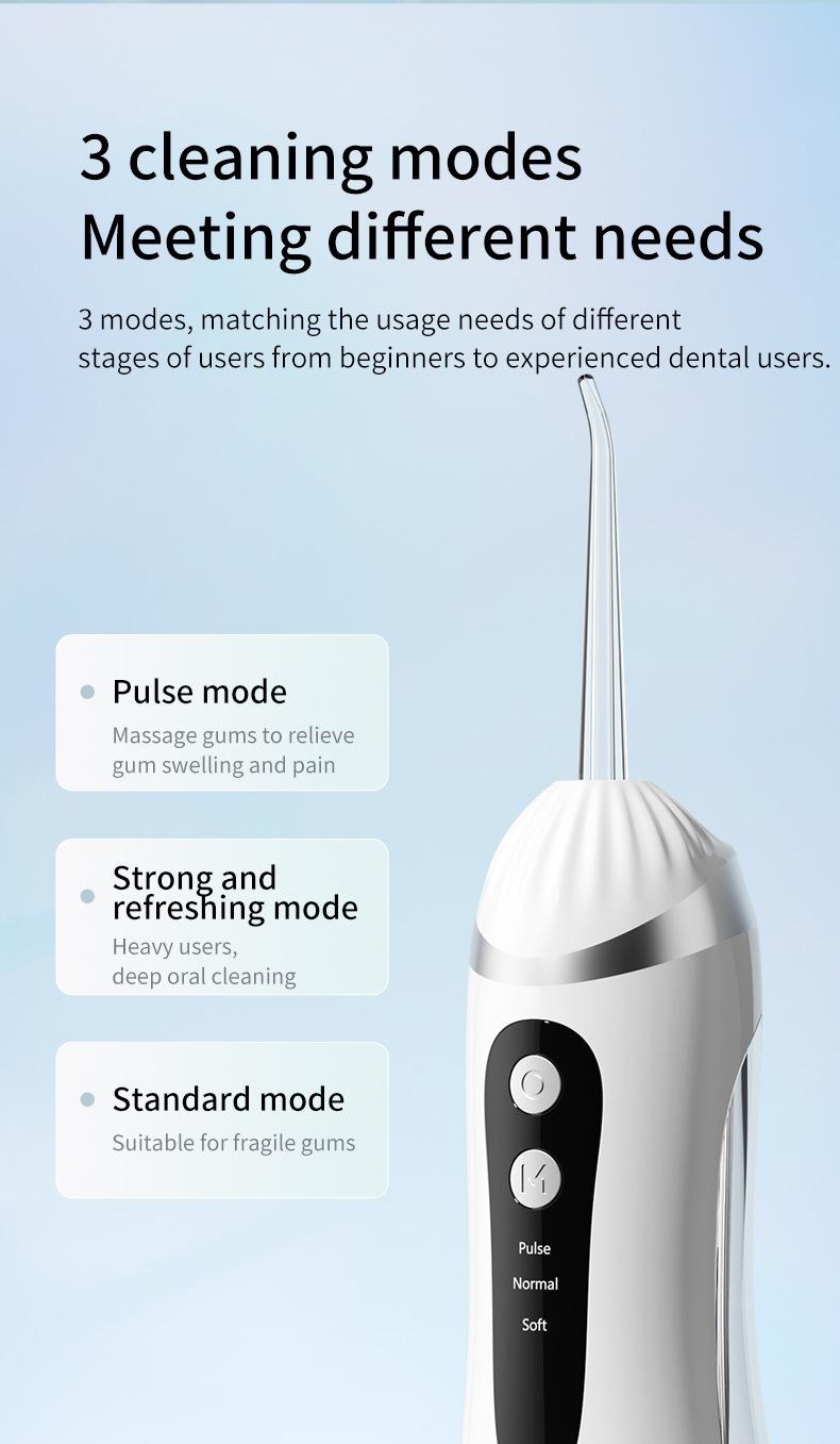 Product Introduction of Electric Water Pick Teeth Cleaning Machine Water Toothpick Removing Residual Teeth Waterpik Oral Dental Instrument 5