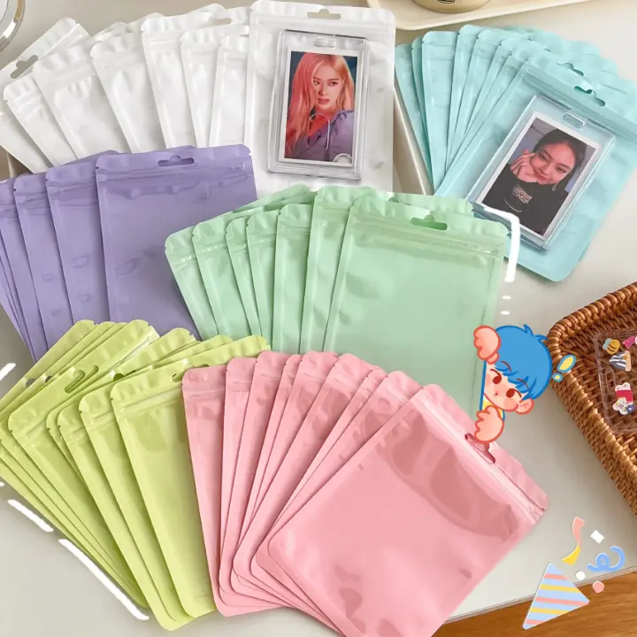 BISA COD 6590 Ziplock Bag Plastik / Plastik Ziplock Warna Macaron Stationery Penyimpanan