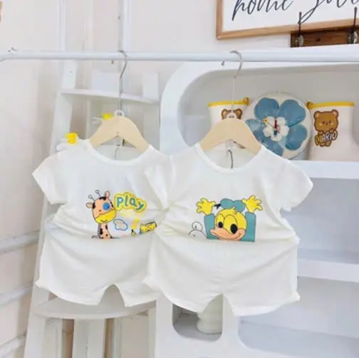 [A212 Mềm, Mát] Bộ Cộc Trắng Thun Lạnh Minky Moom Chất Vải Mềm Mát Thấm Hút Mồ Hôi 3