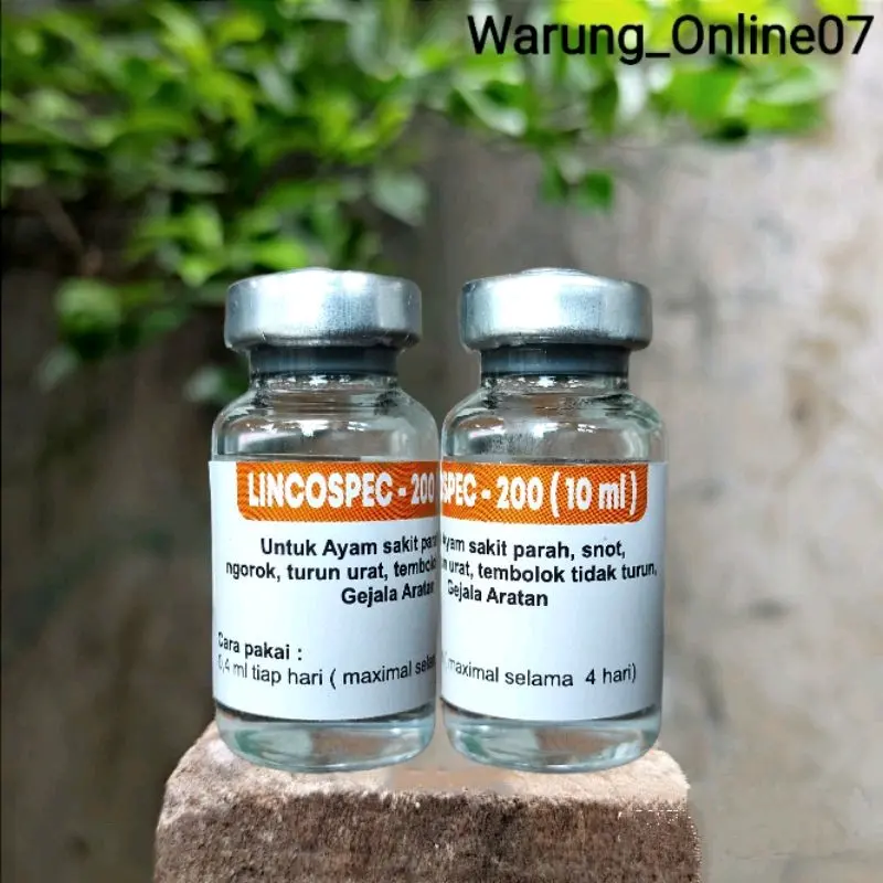 Lincospec 200 Dosis 10ml - 10x Lebih Bagus Mengobati Hewan Sakit Kronis Infeksi Virus & Bakteri Akibat Jalu Kacroh Tetanus Demam Diare Perubahan Musim