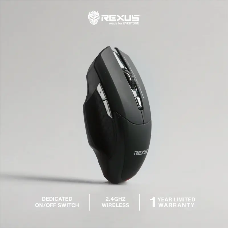 Rexus Xierra 109 - Mouse Wireless Gaming - Design Simple Dan Elegan 0