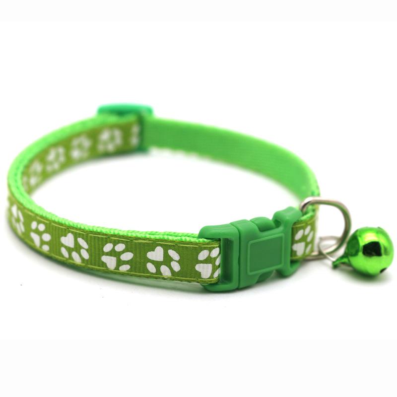 Product Introduction of 1R Pet Patch Collar Dog Cat Collar Single Footprints Paw Print Bell 22