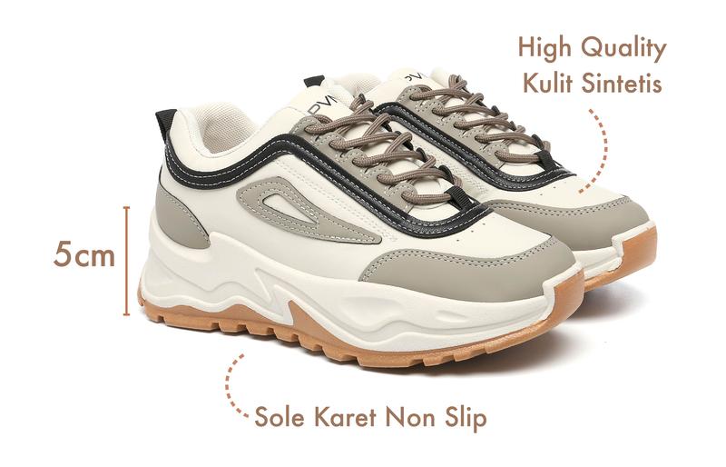 Product Introduction of PVN Hyemi K-pop Sneakers Cream shoes casual sport wanita 606 3
