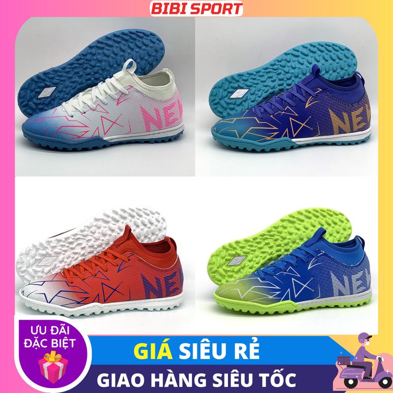 Giày Đá Bóng Newmos ALPHA [Tặng Kèm Lót Giày + Tất Dệt Kim + Băng Cuốn Chân] Đế Cao Su, Đã Khâu Full Đế, Bảo Hành 3 Tháng
