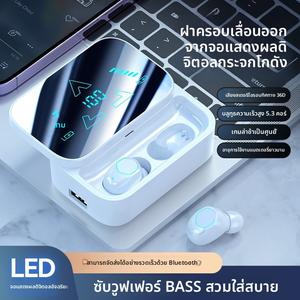 หูฟังบลูทูธไร้สาย ใหม่ในปี 2025 อายุการใช้งานแบตเตอรี่ยาวนานเป็นพิเศษ ลดเสียงรบกวนกีฬา เข้ากันได้กับ Android และ Apple