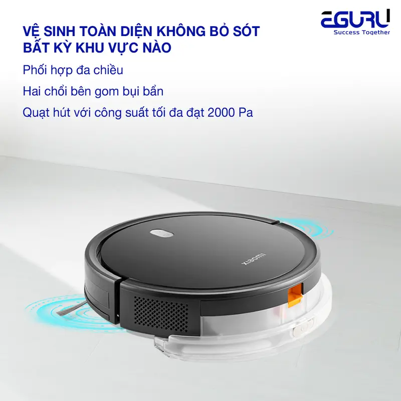[LIVE] Robot hút bụi lau nhà Xiaomi Vacuum E5" - Ba cấp độ hút - Lực hút 2000Pa - Điều khiển giọng nói - BH 12 tháng Máy Hút Bụi Làm Sạch 3
