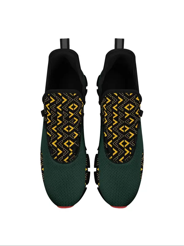 Men's Fashionable Patchwork Low Top Sneakers, Casual Comfortable Breathable Mesh Sports Running Shoes, Male All-match Round Toe Shoes for Daily Wear 3