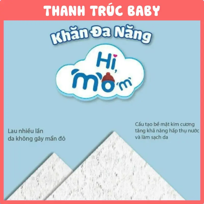 Combo 3 Gói Khăn Khô Đa Năng Hi! Mom, Bonny - Loại 300g - An Toàn, Tiện Lợi 4