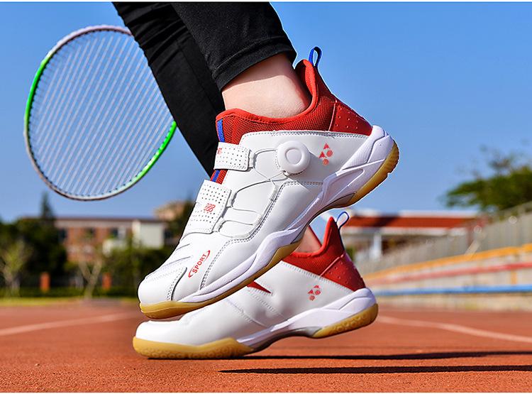 Product Introduction of In Stock Professional Badminton Shoes Tennis Shoes Volleyball Shoes in Stock Professional Badminton Shoes Tennis Shoes Volleyball Shoes New Casual Badminton Shoes Breathable Non-Slip Men's and Women's Lightweight Table Tennis Sneaker Tennis Training 23
