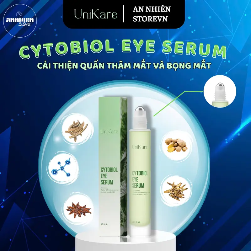 SERUM HỖ TRỢ CẢI THIỆN QUẦNG THÂM MẮT CYTOBIOL DẠNG THANH LĂN 10ml, CẢI THIỆN CÁC QUẦNG THÂM MẮT & BỌNG MẮT 0