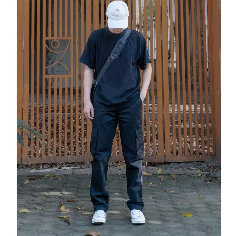 Quần Jogger Nam Túi Hộp Dây Rút Gấu Cạp Chun Vải Kaki Mềm Kiểu Hàn Quốc Sport Gym Tập Gym