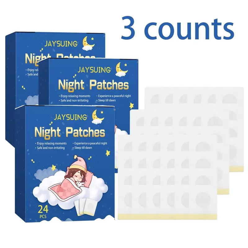 Sleep Patches, 3 Counts/set Natural Sleep Aid Patch, Stress Relief Sleeping Patches, Body Care Patches for Adults 0