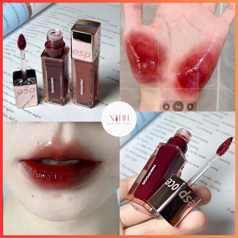 Son Kem Bóng PINKY FOCUS ESPOCE Siêu Lì Mướt Môi, Tạo Độ Ẩm Cho Môi Nữ Women Cosmetic Trang Điểm Mỹ Phẩm Son Môi