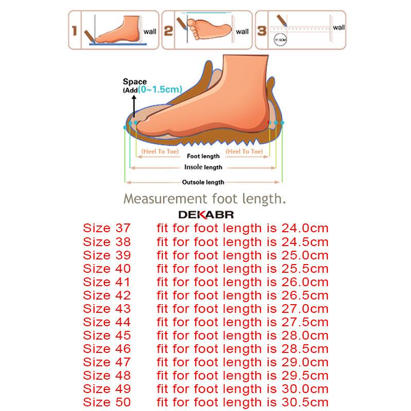 Product Introduction of DEKABR New Lace Up Fashion Genuine Leather Casual Men Shoes Designer Comfortable Breathable Loafers Driving Shoes Big Size 37-50 0