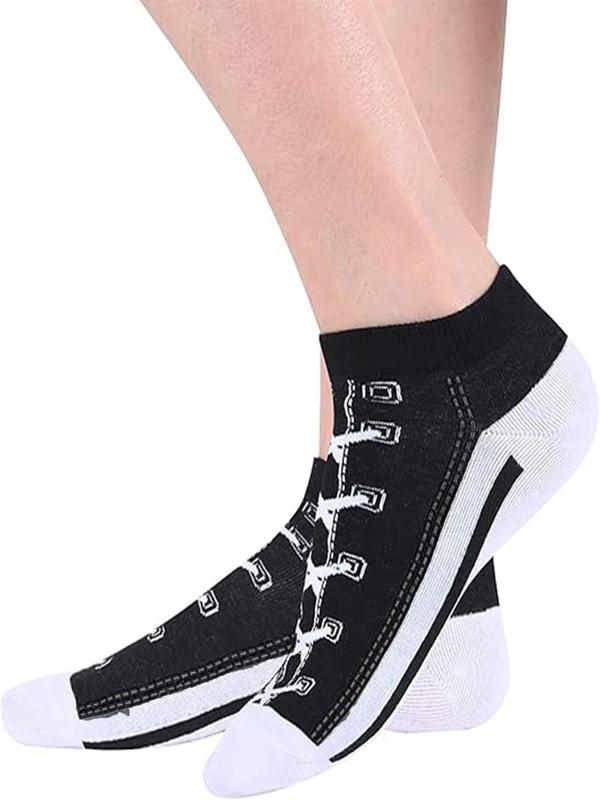 Men's Graphic Ankle Socks, Casual Comfy Breathable Low Cut Socks for Daily Wear, 5 Pairs Knit Anklets for Men, Summer Men's Socks & Hosiery, Socks for Men, Mens Clothing 7
