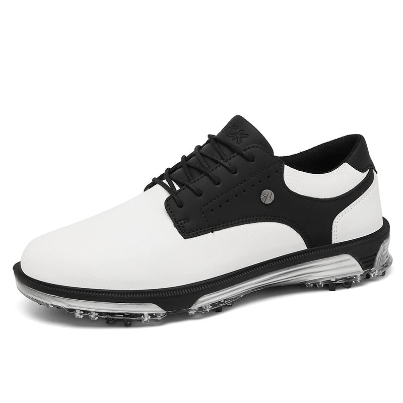 Plus Size Golf Shoes for Men Breathable Nail Resistant Non slip Lace up Sports Shoes 2