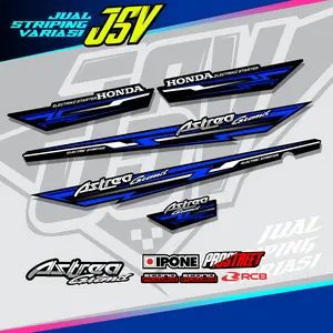 Striping Honda Stiker ASTREA Elegan 02 Variasi Sticker Motor Grand Prima Sabit Bulus Motorcycle