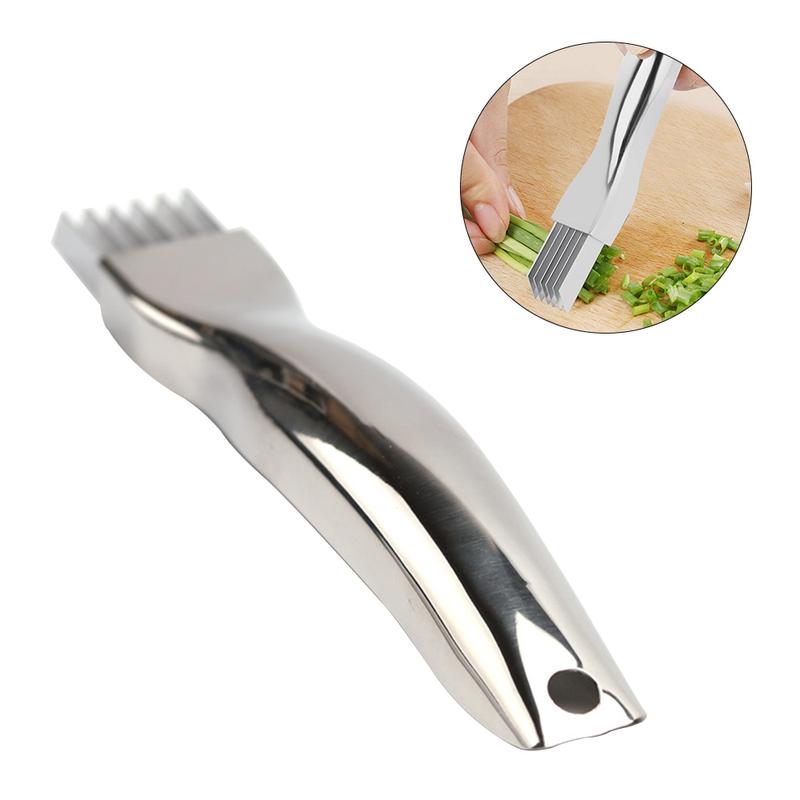 Máy cắt hành lá bằng thép không gỉ, máy cắt rau, hành tây, tỏi, dụng cụ nấu ăn cho nhà bếp, nhà hàng, khách sạn, nhà bếp, cắt nhỏ lụa 8