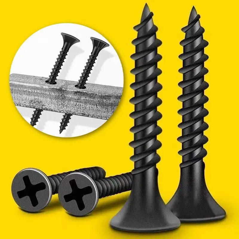 M3.5 Cross Self-tapping Screw, 100pcs/set Locking Screw, Suitable for Drywall, Gypsum Board and Light Steel Joist