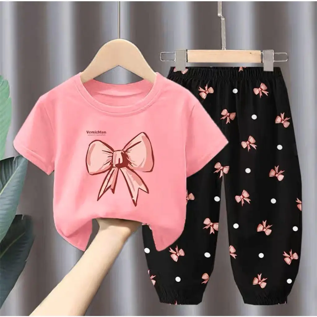 ALISA - Setelan Anak Stara Motif Pita / One Set Ribbon Fashion