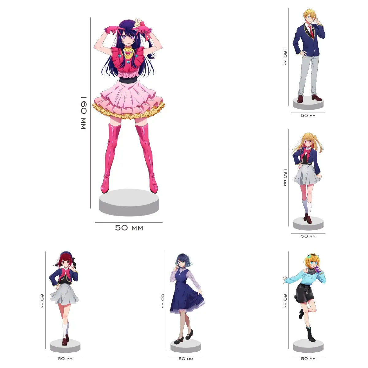 Figure Akrilik Anime Oshi no Ko Standee Figure Akrilik Anime Oshinoko