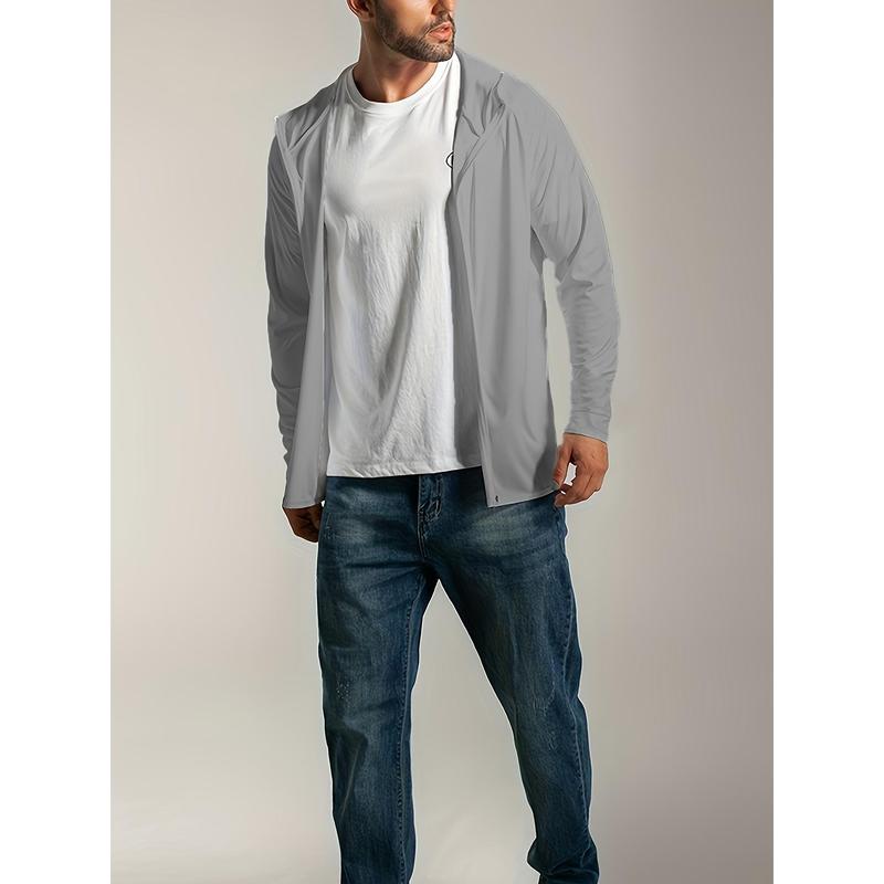 Jacket - Polyester 90%, Spandex 10% - Lightweight, Breathable, Full-Zip with Pockets - Long Sleeve for Golf, Hiking, Cycling, Fishing - Casual Outdoor Sports & Workout Gear - Versatile for Spring/Summebig  boystracksuit okami  tracccccbaggy  compression 8