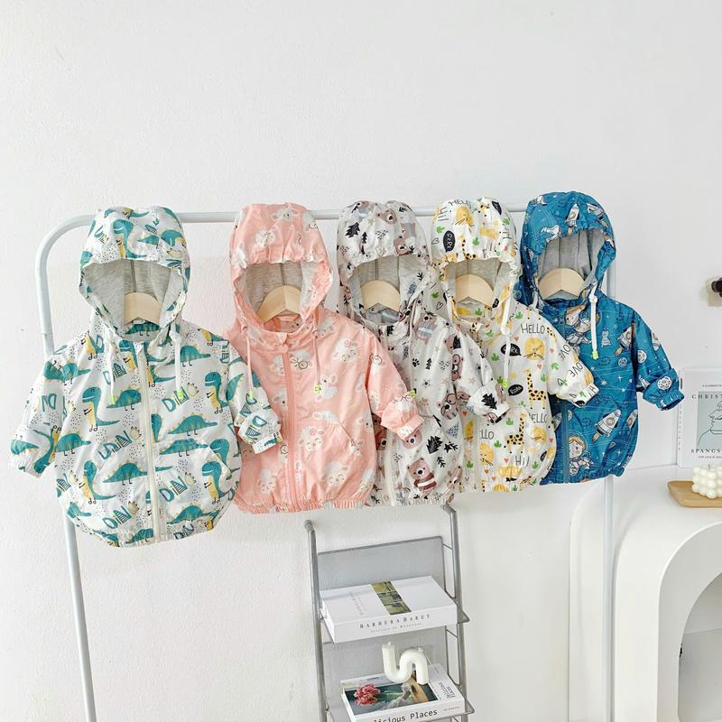 Áo khoác gió unisex 2 lớp cho bé, áo khoác dù bé trai bé gái hàng thiết kế dày dặn đẹp