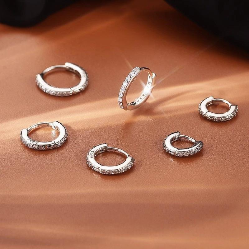 Product Introduction of Hoa tai mạ vàng 18k, bán chạy, có kích thước 6 / 8 / 10mm, có khóa, thiết kế dải, đồ trang sức dưới nước, phụ kiện 7