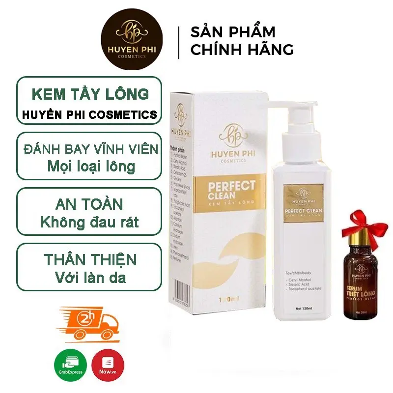 Kem Tẩy Lông Huyền Phi (TẶNG KÈM 1 SERUM TRIỆT LÔNG) an toàn tại nhà không cần đi spa 0