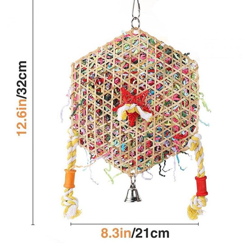 Product Introduction of Bird Chewing Toy Parrot Cage Bite Toys for Parakeets Lovebirds Cockatiels 0