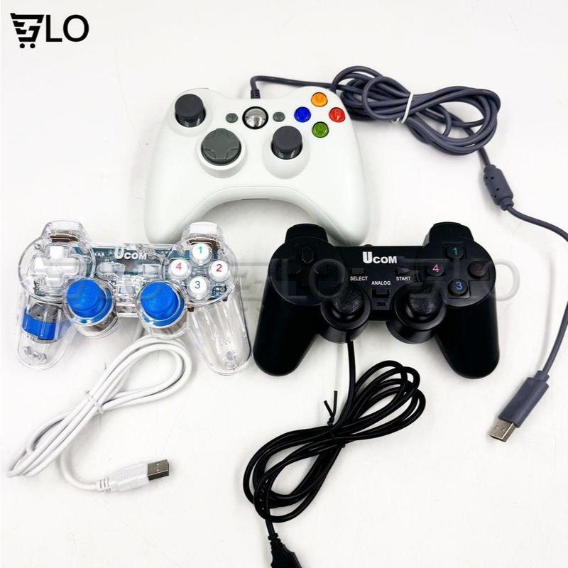  Tay Cầm Chơi Game Đơn Có Rung Cổng USB - Gamepad Cho PC Laptop Chơi FO4 Genshin Impact 