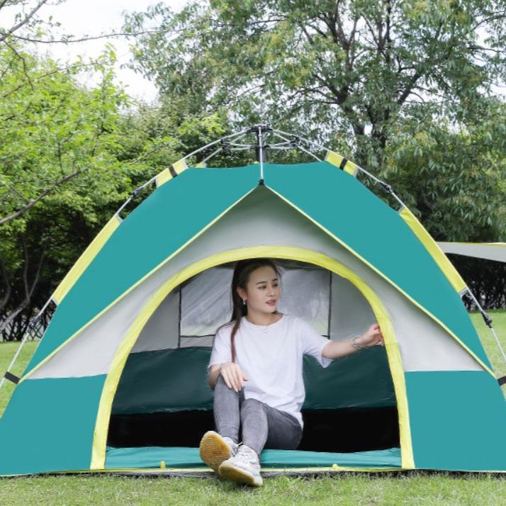  Lều cắm trại 2 4 người với khung siêu cứng chắc chắn cùng 2 cửa 2 lớp chống nắng hiệu quả loại tự bung 5s cao cấp Phụ Kiện Camping 