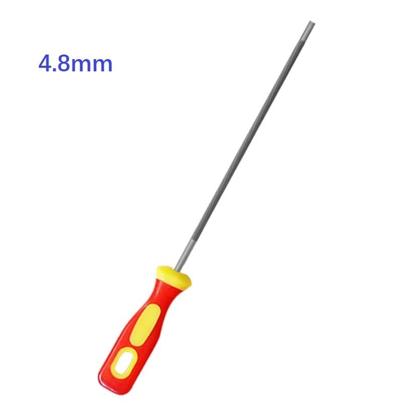 Product Introduction of 1pc Chainsaw Round Files For Sharpening Chain Round Steel Sharpener ChainSaw Grinding Sharpening Chainsaw Files 4/4.8/5.5mm 13