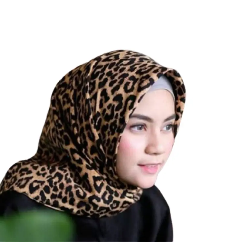 HIJAB SEGIEMPAT LEOPARD Empat Jilbab Macan 5